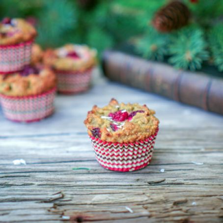 Holiday Cranberry Coconut Flour Muffins