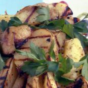 Grilled Yukon Gold Potatoes with Rosemary-Lemon-Garlic Vinaigrette