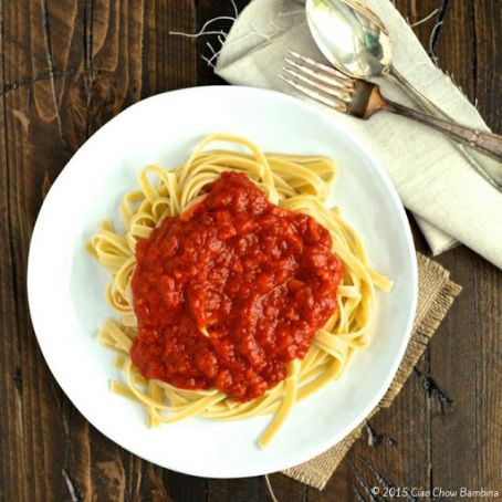 MARCELLA HAZAN'S TOMATO SAUCE WITH BUTTER AND ONION