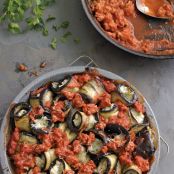 Rolled Eggplant with Sausage and Mozzarella