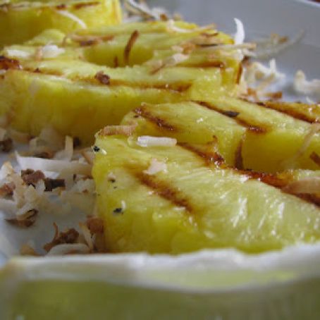 Grilled Pineapple with Lime & Coconut