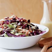 Asian Coleslaw with Miso-Ginger Dressing