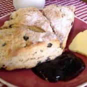 Sugar Crusted Currant or Cranberry Scones