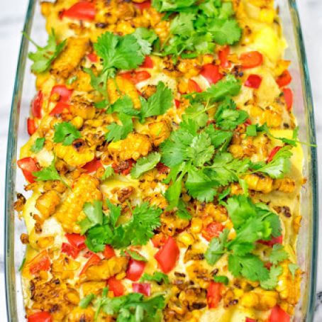 Mexican Street Corn Potato Casserole