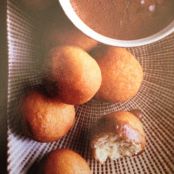 Doughnuts and Chocolate Sauce