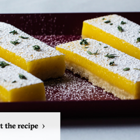 Lemon-Thyme Bars