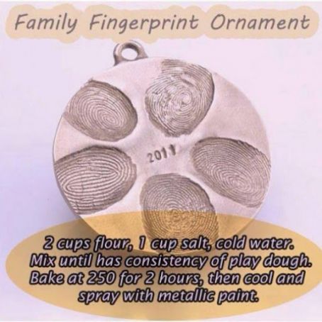 Family Fingerprint Ornament