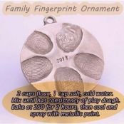 Family Fingerprint Ornament