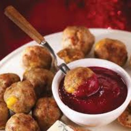 Cheddar Stuffed Meatballs