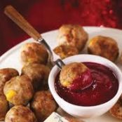 Cheddar Stuffed Meatballs