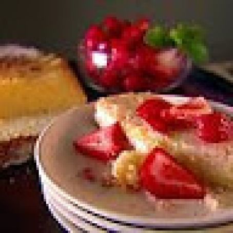 Ricotta Orange Pound Cake with Strawberries