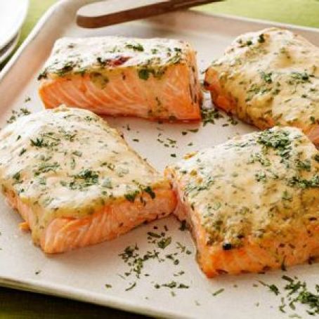 Mustard-Maple Roasted Salmon