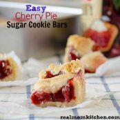 Easy Cherry Pie Sugar Cookie Bars