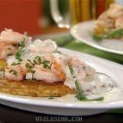 PATACONES CON SALSA DE CAMARON