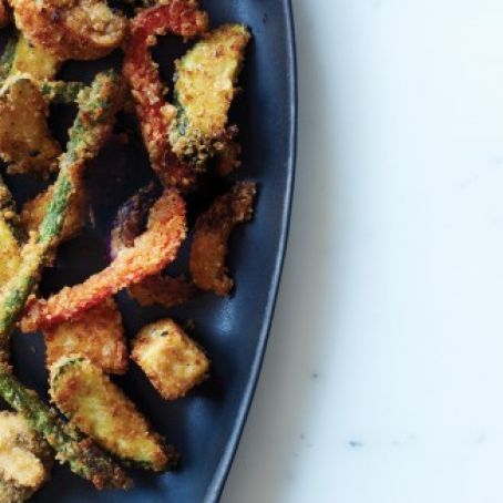 Panko-Style Crusted Tofu and Vegetables