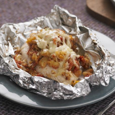Foil-Pack Bruschetta Chicken Bake