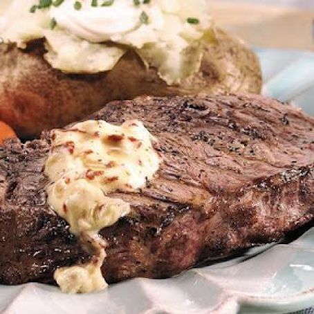 Blackened Sirloin with Southwestern Butter