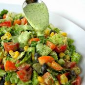 Southwestern Chopped Salad with Cilantro Dressing