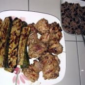 Grilled mustard and rosemary chicken thighs