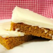 Pumpkin Bars with Cream Cheese Icing