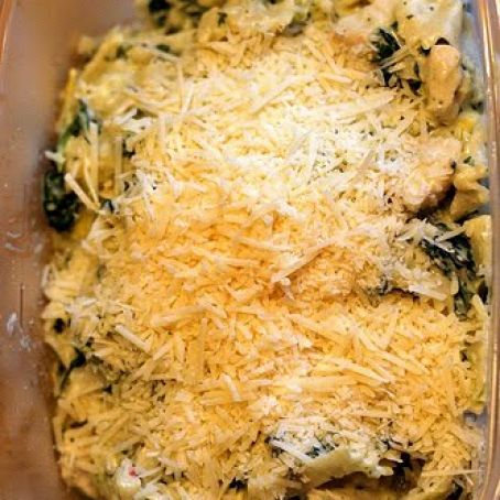 Spinach Artichoke Pasta with Chicken