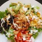 Southwestern BBQ Chicken Ranch Salad