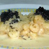 ROBALO EN SALSA DE CAVA Y CAVIAR