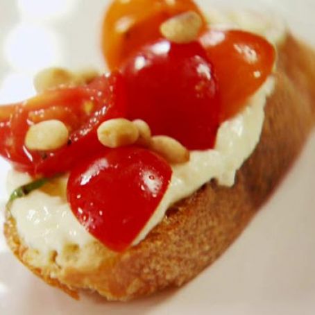 Tomato Crostini with Whipped Feta