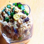 Bulgur Wheat Salad with Avocado, Raisins, and Almonds