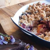 Nectarine Blackberry Crisp