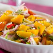 CEVICHE DE MARISCOS Y FRUTAS TROPICALES