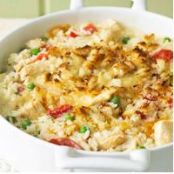 Chicken Alfredo and Rice Casserole