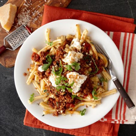 Casarecce Ragù with Ricotta