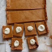 Spiced Pumpkin Pie Bars