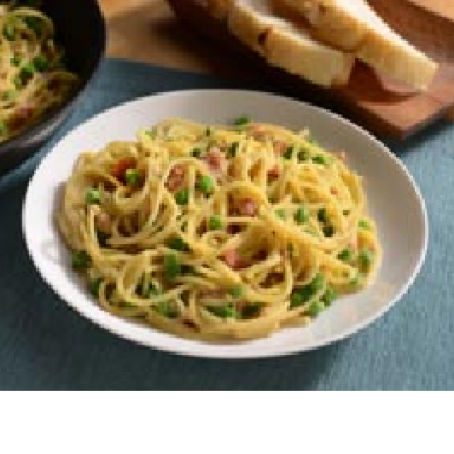 Skillet Linguine With Bacon And Peas