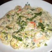 Shrimp with Cilantro Cream