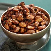 Maple-Glazed Peanuts & Bacon
