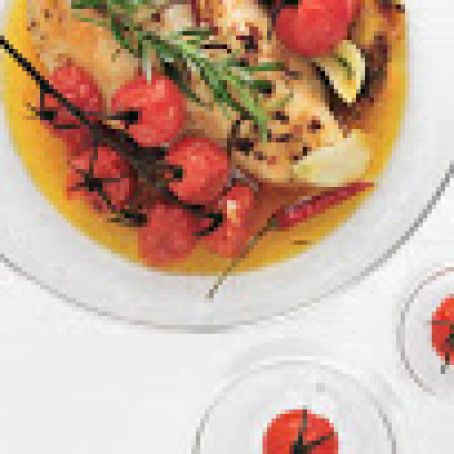 Honey-Rosemary Chicken with Cherry Tomatoes