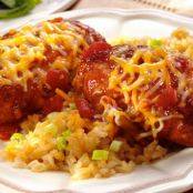Glazed Chicken with Western Cheese Rice