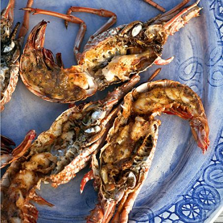 Grilled Lobster with Charred Chili Sauce