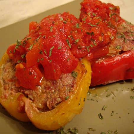 GROUND - Pan-Fried Meatloaf in Pepper Rings