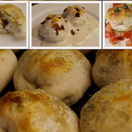 Breakfast Bubble Biscuits (Stuffed)