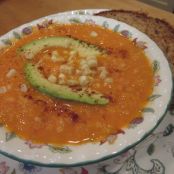 Roasted Corn and Tomato Bisque | Clare Fare