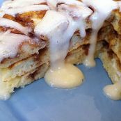 cinnamon roll pancakes