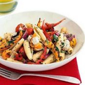 Pasta with Grilled Vegetables and Feta