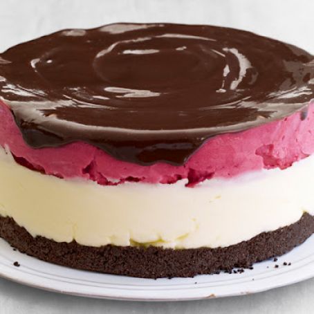 Lemon-Raspberry Sorbet Cake