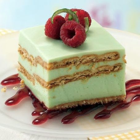 Key Lime Dessert with Raspberries
