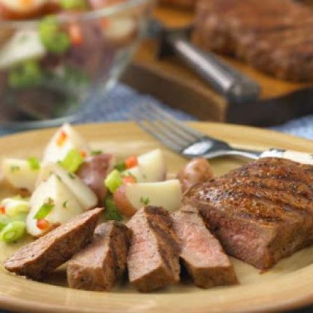 Grilled Strip Steaks