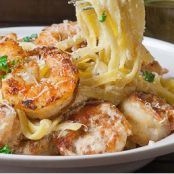 Crispy Cajun Shrimp Fettuccine