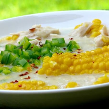 Fresh Corn and Chicken Chowder